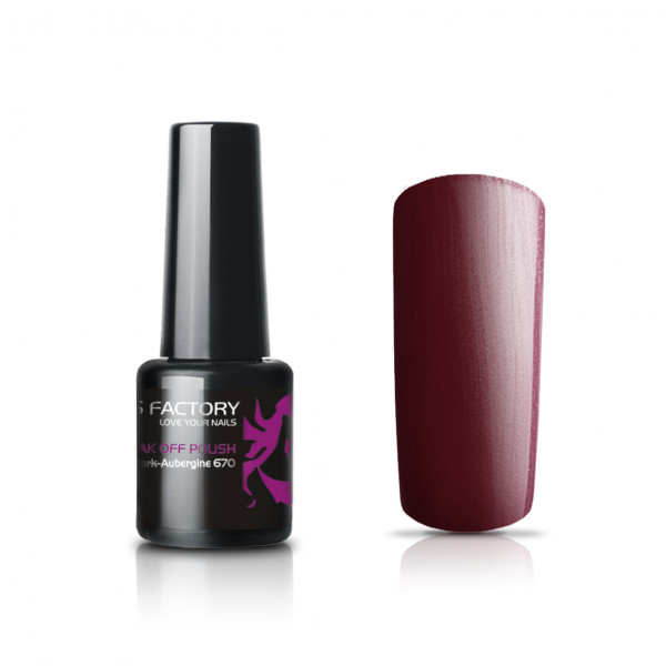 Uv Nail Polish Dark Aubergine 8 Ml Nails Beauty Factory